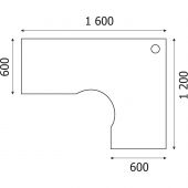 Стол эргономичный PT Арго А-206.60 правый бук