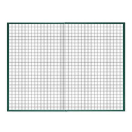 Книга учета 96 л., клетка, твердая, бумвинил, блок офсет, А4 200х290 мм, BRAUBERG, зеленая, 130222