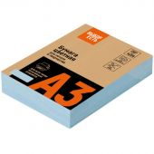 Бумага цветная ProMEGA jet (А3,160г,  голубая пастель) 250л/уп