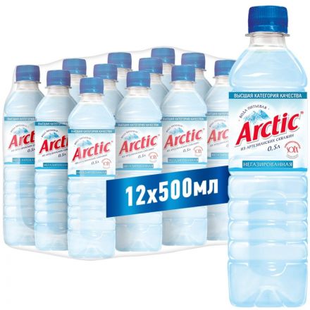 Вода питьевая Arctic негаз. 0,5л ПЭТ