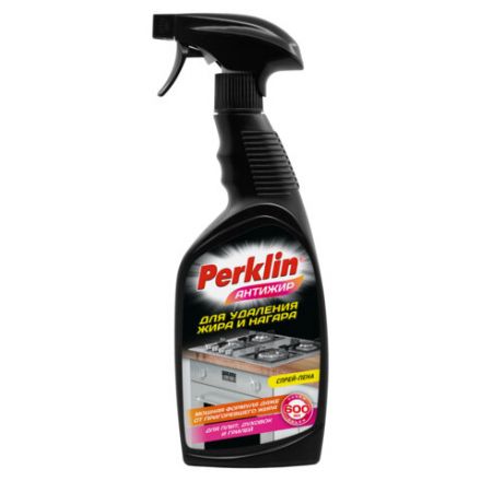 Средство для чистки плит, духовок, грилей от жира/нагара PERKLIN (ПЕРКЛИН) АНТИЖИР, 600 мл, 700611