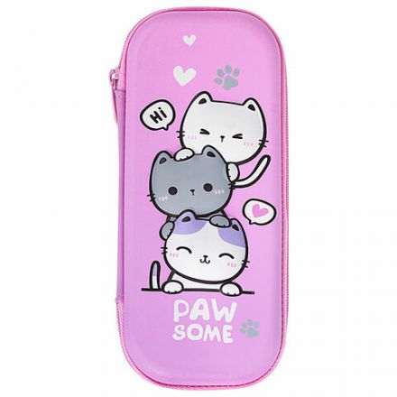 Пенал BRAUBERG, 1 отделение, 1 откидная планка, EVA, 22х10х5 см, "Cat tower", 272334 Пенал BRAUBERG, 1 отделение, 1 откидная планка, EVA, 22х10х5 см, "Cat tower", 272334