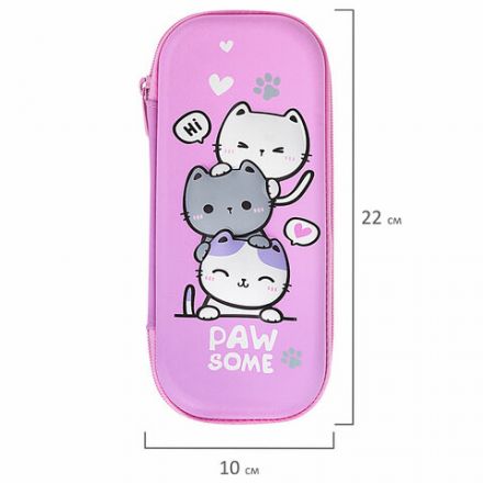 Пенал BRAUBERG, 1 отделение, 1 откидная планка, EVA, 22х10х5 см, "Cat tower", 272334 Пенал BRAUBERG, 1 отделение, 1 откидная планка, EVA, 22х10х5 см, "Cat tower", 272334