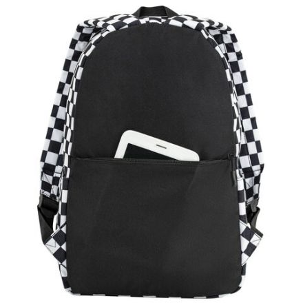 Рюкзак HEIKKI POSITIVE (ХЕЙКИ) универсальный, карман-антивор, "Black&White", 42х28х14 см, 272543