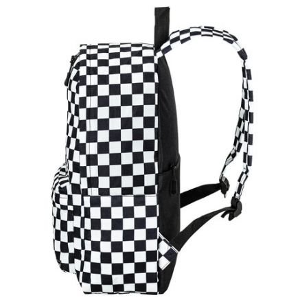 Рюкзак HEIKKI POSITIVE (ХЕЙКИ) универсальный, карман-антивор, "Black&White", 42х28х14 см, 272543