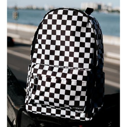 Рюкзак HEIKKI POSITIVE (ХЕЙКИ) универсальный, карман-антивор, "Black&White", 42х28х14 см, 272543