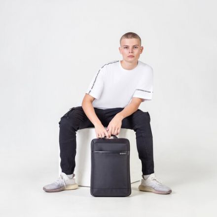 Рюкзак HEIKKI HIGH TECH (ХЕЙКИ) с отделением для ноутбука, черный, 43x28x12 см, 272589 Рюкзак HEIKKI HIGH TECH (ХЕЙКИ) с отделением для ноутбука, черный, 43x28x12 см, 272589