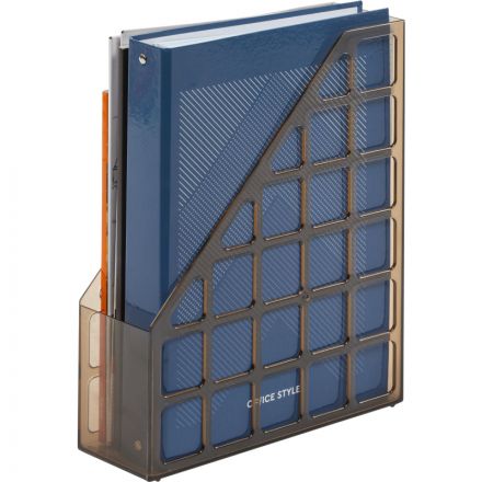 Вертикальный накопитель Attache Line 75мм прозрачный тонирован 240х75х290мм