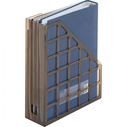 Вертикальный накопитель Attache Line 75мм прозрачный тонирован 240х75х290мм