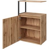 Полустеллаж для документов K-Loft  241H023 645х400х1068 дуб натур/черный