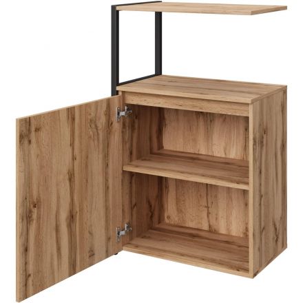 Полустеллаж для документов K-Loft  241H023 645х400х1068 дуб натур/черный