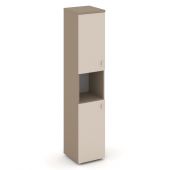 Estetica Шкаф высокий узкий лев. (2 низ. фасада ЛДСП) ES.SU-1.5 (L) Латте/Капучино 400*420*1977