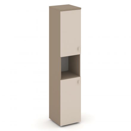 Estetica Шкаф высокий узкий лев. (2 низ. фасада ЛДСП) ES.SU-1.5 (L) Латте/Капучино 400*420*1977