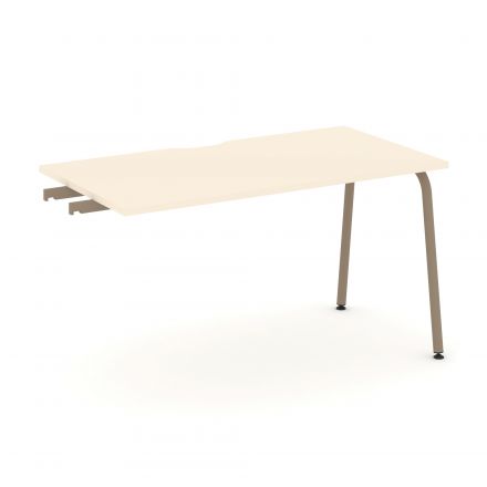 Estetica Стол приставка к опорным тумбам ES.SPR-3-VK Сатин/Латте металл 1380*730*750