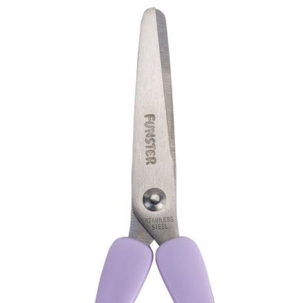 Ножницы FUNSTER (ФАНСТЕР) 130 мм, фигурные ручки ЛЕДЕНЦЫ из ABS пластика, в дисплее, 238853