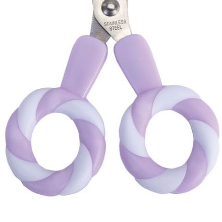 Ножницы FUNSTER (ФАНСТЕР) 130 мм, фигурные ручки ЛЕДЕНЦЫ из ABS пластика, в дисплее, 238853