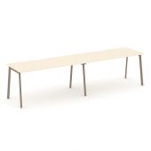 Estetica Рабочая станция на 2 места ES.RS-2.4-VP Сатин/Латте металл 3160*730*750