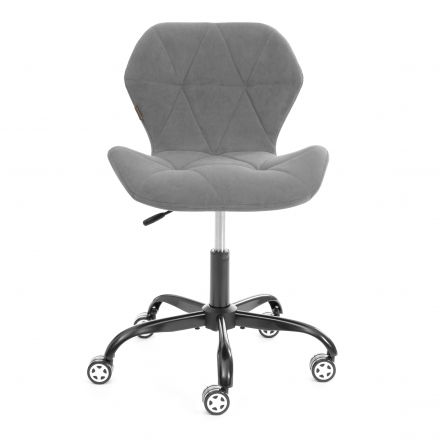 Кресло SELFI metalBL велюр, серый, 29