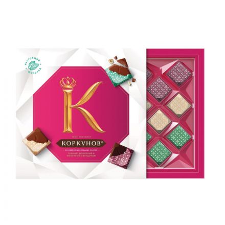 Шоколад Коркунов коллекция плиток,набор, 131г Шоколад Коркунов коллекция плиток,набор, 131г