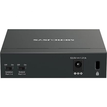 Коммутатор Mercusys MS105GP (L2) 5x1Гбит/с 4PoE+ 65W неуправляемый