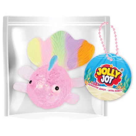 Игрушка-антистресс "РЫБКА", 11 см, ассорти 4 цвета, дисплей, JOLLY JOT (ДЖОЛЛИ ДЖОТ), 665813