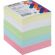 Блок для записей Attache Economy непроклеен.9х9х9см цветной черед.с белым