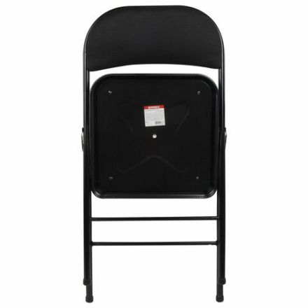 Стул складной BRABIX "Golf Plus CF-003 КОМФОРТ", чёрный каркас, чёрная ткань, 532889