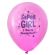 Шары воздушные 30 см с рисунком "Для девочки", КОМПЛЕКТ 10 штук, ассорти, BRAUBERG KIDS, 591888