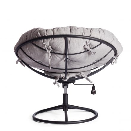 Кресло CLOUDE HOME рогожка/металл, 97х98х90-96см, серо-бежевый, 3M 16/2