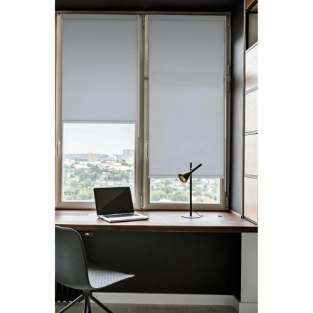 Рулонная штора SKR_ Лайт цвет серый 65х160см,арт. 7685065160