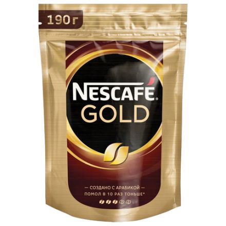 Кофе молотый в растворимом NESCAFE "Gold" 190 г, сублимированный, 12403031