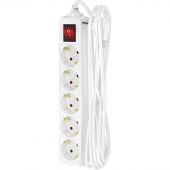 Удлинитель ФОТОН 16-35ЕS, 3м, 5 розеток, 16А, с выкл., с заземл., Белый