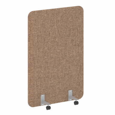 R-line soft Перегородка на металлических опорах, на роликах AP.R-100-150 Romeo 03/Серый металл 1000*18*1500