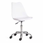 Офисное кресло TULIP (mod.106-1) металл/пластик/PU, 58 x 47 x 97см, White (белый) / Chrome (хром)