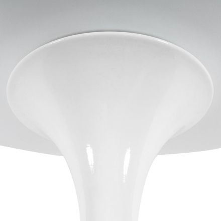 Стул TULIP FASHION CHAIR (mod.109) металл/пластик/PU, 48 x 55 x 81см, белый / красный