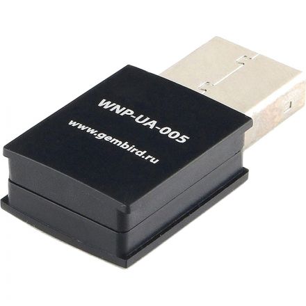 Сетевой адаптер мини WiFi Gembird 300Мбит, USB, 802.11b/g/n