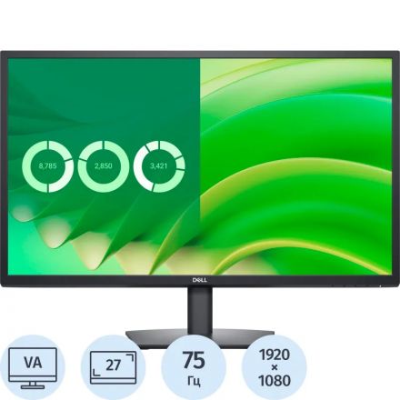 Монитор Dell 27 E2725H VA LED 300cd 1920x1080 75Hz VGA DP FHD