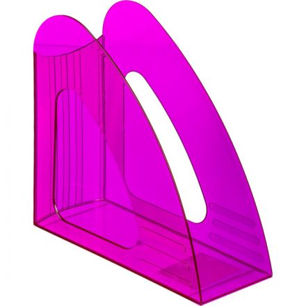 Лоток вертикальный Attache 90мм Bright Colours прозрачный фиолетовый Лоток вертикальный Attache 90мм Bright Colours прозрачный фиолетовый