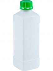 Бутыль п/э 1л. квадратная, с пробкой цв. неокрашенный Бутыль п/э 1л. квадратная, с пробкой цв. неокрашенный