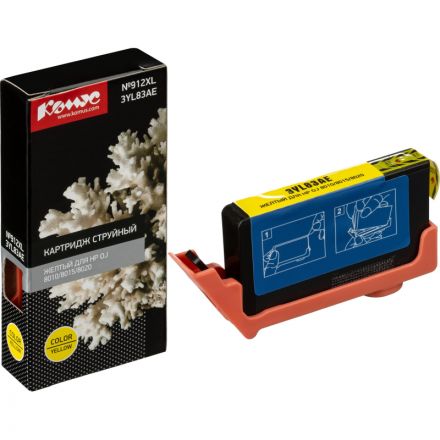 Картридж струйный Комус №912XL 3YL83AE жел.для HP OJ 8010/8015/8020