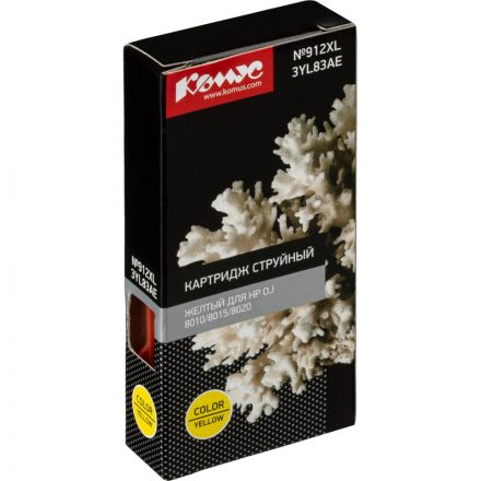 Картридж струйный Комус №912XL 3YL83AE жел.для HP OJ 8010/8015/8020