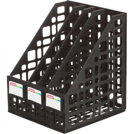 Вертикальный накопитель для бумаг Attache сборный черный