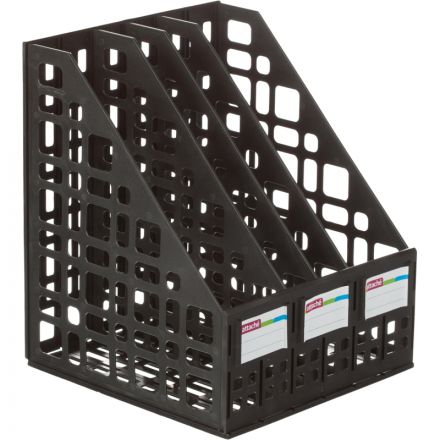 Вертикальный накопитель для бумаг Attache сборный черный