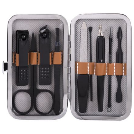 Универсальный набор для маникюра и педикюра 9 в 1 в футляре, MINI, красный, WBZ (ВБЗ), 609493 Универсальный набор для маникюра и педикюра 9 в 1 в футляре, MINI, красный, WBZ (ВБЗ), 609493