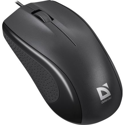 Мышь компьютерная Defender Optimum MB-160 черн,3кн,проводн. 1000dpi (52160)