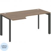Стол ONIX-П левый П на металлокаркасе O.MP-SA-1L аризона дуб/антрацит Стол ONIX-П левый П на металлокаркасе O.MP-SA-1L аризона дуб/антрацит