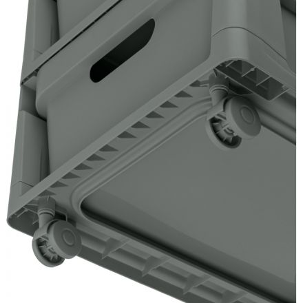 Комод BP_на колесах LUXE, 4 ящика, 300х385х690 мм (серый)