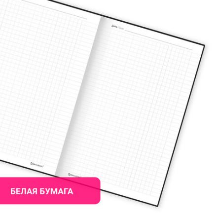 Блокнот А5 165x218 мм, BRAUBERG "Perfect", под кожу софт-тач, держатель для ручки, 80 листов, клетка, черный, 116614