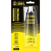 Герметик силиконовый Ремонт на 100% универсальный белый 80мл