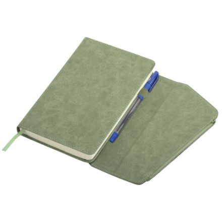 Ежедневник датированный 2026, А5, 145х213 мм, BRAUBERG "Jacket", под кожу, клапан, держатель, зеленый, 117402